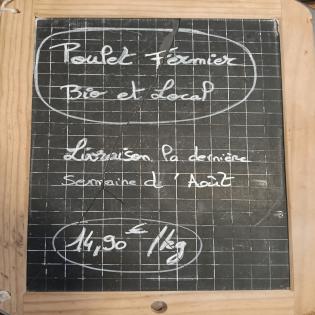 Acompte Poulet Fermier Bio 1,5-2 kg