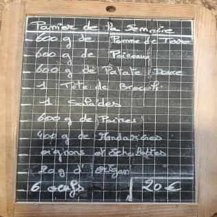 Panier Légumes Bio du Vendredi 23 Octobre